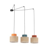 Hängelampe verstellbar B: max. 4 m flexibel Jute...