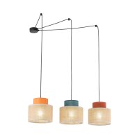 Hängelampe verstellbar B: max. 4 m flexibel Jute...