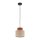 Pendelleuchte Jute Stoff Metall Ø 20 cm schmal Bunt E27