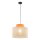 Suspension ronde E27 Ø 38 cm H : max. 170 cm Jute Tissu