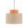 Suspension ronde E27 Ø 38 cm H : max. 170 cm Jute Tissu