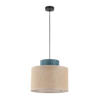 Lampe &agrave; suspendre r&eacute;glable jute tissu E27...
