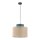 Hängelampe verstellbar Jute Stoff E27 rund Ø 38 cm BRADY