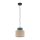 Suspension petite Ø 20 cm ajustable jute tissu E27