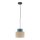 Suspension petite Ø 20 cm ajustable jute tissu E27