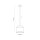 Suspension petite Ø 20 cm ajustable jute tissu E27