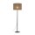 Lampadaire Moderne 165 cm Métal Jute E27 Noir Marron