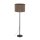 Lampadaire Moderne 165 cm Métal Jute E27 Noir Marron