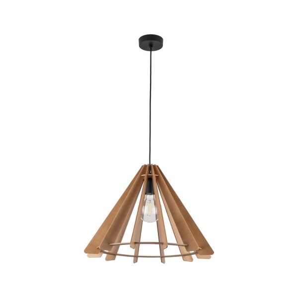 Hängeleuchte Holz E27 Ø 50 cm H: max. 160 cm verstellbar
