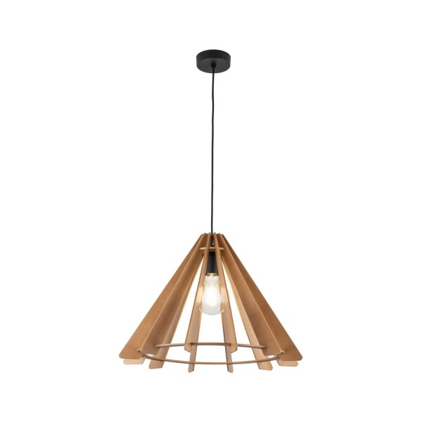 Hängeleuchte Holz E27 Ø 50 cm H: max. 160 cm verstellbar