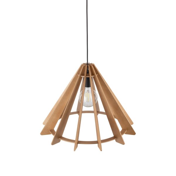 Hängeleuchte Holz E27 Ø 50 cm H: max. 160 cm verstellbar