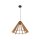 Hängeleuchte Holz E27 Ø 50 cm H: max. 160 cm verstellbar
