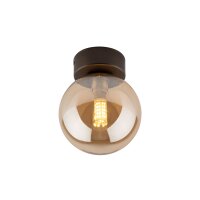 Deckenlampe Kugel klein &Oslash; 12 cm H: 15 cm Rauchglas...