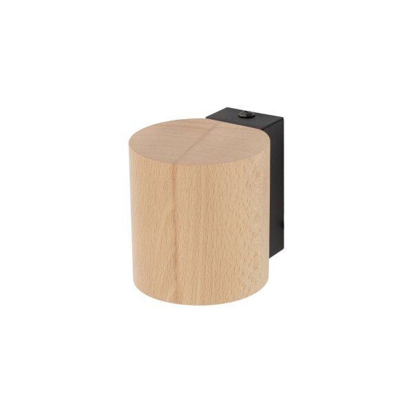Wandlampe Holz Metall GU10 H: 8,5 cm klein Downlight
