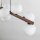 Pendelleuchte Metall Holz Glas L: 117 cm H: max. 125 cm 9x G9