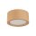 Deckenlampe rund Ø 9,5 cm H: 4,5 cm Aufputz GX53 Holz