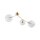 Deckenleuchte Metall Glas 70 cm lang in Gold 3-flammig G9