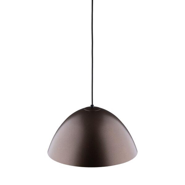 Pendelleuchte Metall Braun Ø 34 cm rund H: max. 165 cm E27