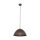 Pendelleuchte Metall Braun Ø 34 cm rund H: max. 165 cm E27