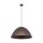 Hängelampe rund Ø 50 cm H: max. 1,7 m Braun Metall E27