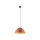 Suspension ronde Ø 34 cm H : max. 165 cm Rouge Métal E27