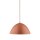 Suspension ronde Ø 34 cm H : max. 165 cm Rouge Métal E27