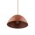 Suspension ronde Ø 34 cm H : max. 165 cm Rouge Métal E27
