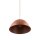 Lampe à suspendre métal Ø 50 cm réglable H : max. 170 cm rouge E27