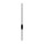 LED Wandlampe 108 cm hoch indirekt 3000 K 2524 lm Schwarz