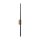 LED Wandlampe Metall Holz 108 cm hoch indirekt Schwarz 3000 K