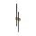 Applique LED 90 cm de haut lumière indirecte 3000 K métal bois
