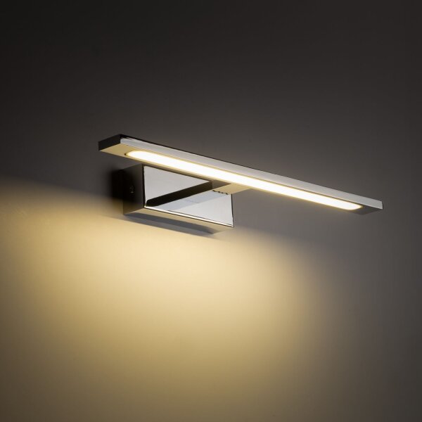 LED Wandlampe Metall 4000 K 41,5 cm lang Chrom SEAN