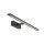 LED Wandlampe Metall 62 cm lang Schwarz 4000 K neutralweiß
