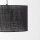 Applique grande P : 1 m L : 38 cm XXL Noir E27 Métal Tissu
