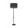 Stehleuchte Schwarz 160 cm Ø 50 cm Metall Stoff E27