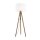 Stehlampe 145 cm klein Dreibein Stoff Holz E27 NOLAN