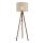 Lampadaire Trépied 145 cm bois tissu E27 NOLAN