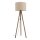 Lampadaire Trépied 145 cm bois tissu E27 NOLAN