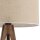 Lampadaire Trépied 145 cm bois tissu E27 NOLAN