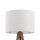 Lampadaire trépied petit 145 cm E27 Skandi bois lin