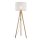 Lampadaire Trépied Bois Tissu 145 cm petit salon E27