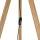 Stehleuchte klein 145 cm Dreibein E27 Stoff Holz Wohnzimmer