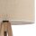 Lampadaire Trépied 145 cm Bois Tissu E27 Scandinave