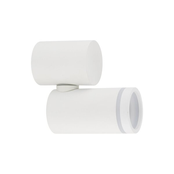 Wandleuchte Weiß Metall verstellbar H: max. 13,5 cm GU10