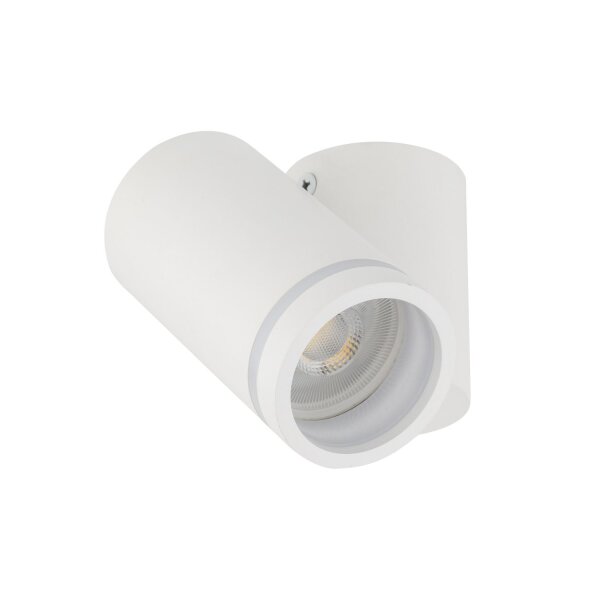 Wandleuchte Weiß Metall verstellbar H: max. 13,5 cm GU10