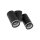 Spot de plafond métal petit L : 17 cm noir 2x GU10