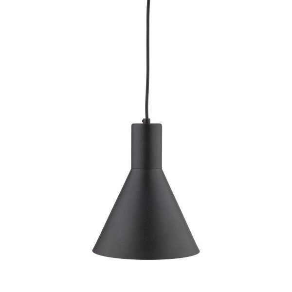 Pendelleuchte Metall E27 Schwarz Ø 18 cm H: max. 155 cm Retro