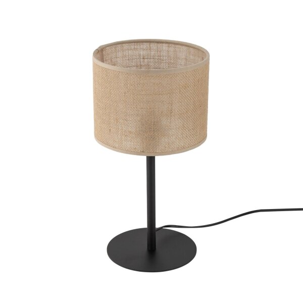 Tischlampe Boho 39 cm hoch Ø 22 cm Metall Jute E27
