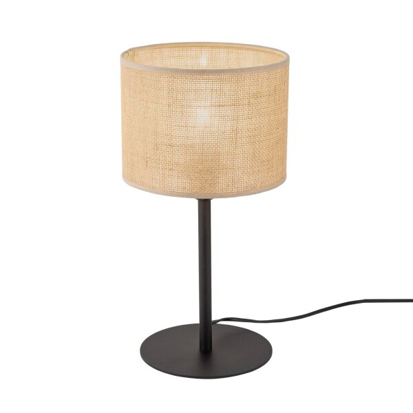 Tischlampe Boho 39 cm hoch Ø 22 cm Metall Jute E27
