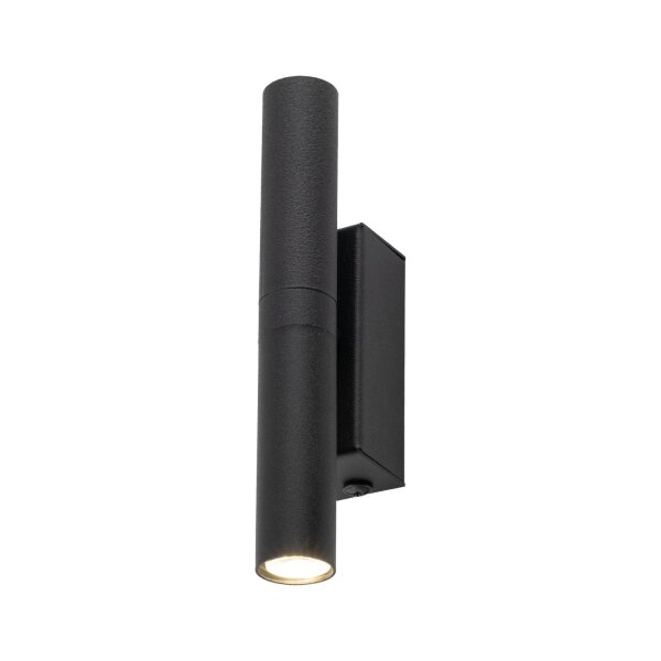 Wandlampe Schwarz Up Down H: 16,5 cm B: 2,5 cm Metall 2x G9